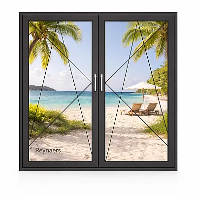 Алюминиевое окно Reynaers MasterLine 8 HI+ с повышеной теплоизоляцией поворотно-откидное 2000*1600 мм-0