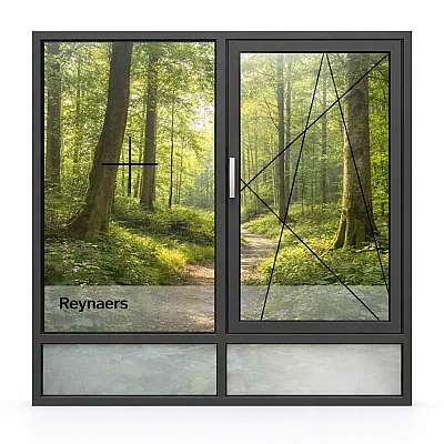 Алюминиевое окно Reynaers MasterLine 8 HI+ с повышеной теплоизоляцией поворотно-откидное 2000*1800 мм-0