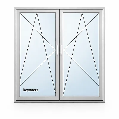 Алюминиевое окно Reynaers CS 77 с повышеной теплоизоляцией поворотно-откидное 1500*1700 мм-0