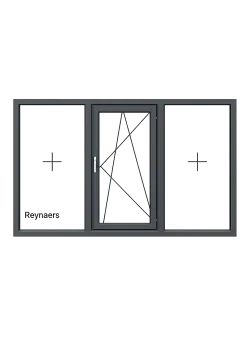 Алюминиевое окно Reynaers MasterLine 8 HI+ с повышеной теплоизоляцией поворотно-откидное 2700*1600 мм