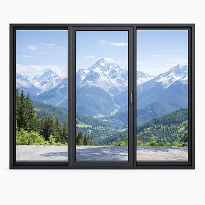 Алюмінієва паралельно розсувна система Reynaers CS 77 з теплоізоляцією 2700*2400 мм-0