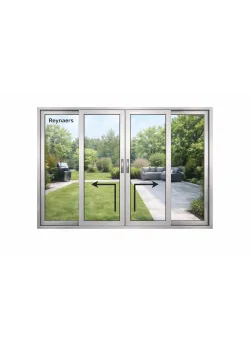 Алюминиевая подъемно раздвижная система Reynaers MasterPatio с теплоизоляцией 3200*1800 мм