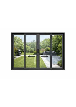 Алюминиевая подъемно раздвижная система Reynaers MasterPatio с теплоизоляцией 3200*1800 мм