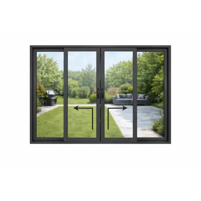 Алюминиевая подъемно раздвижная система Reynaers MasterPatio с теплоизоляцией 3200*1800 мм-0