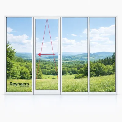 Алюминиевая параллельно раздвижная система Reynaers CS 77 с теплоизоляцией 4500*2500 мм-0