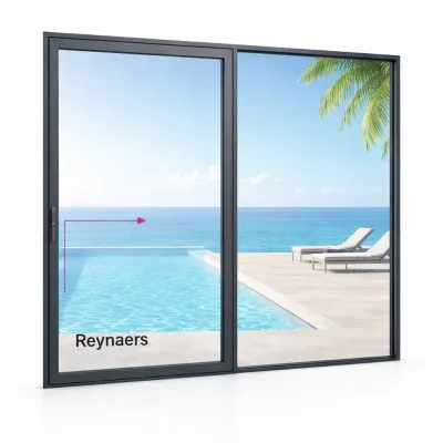 Алюминиевая параллельно раздвижная система Reynaers CS 77 с теплоизоляцией 2000*2200 мм-0