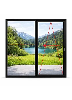 Алюминиевая параллельно раздвижная система Reynaers CS 77 с теплоизоляцией 4000*2000 мм