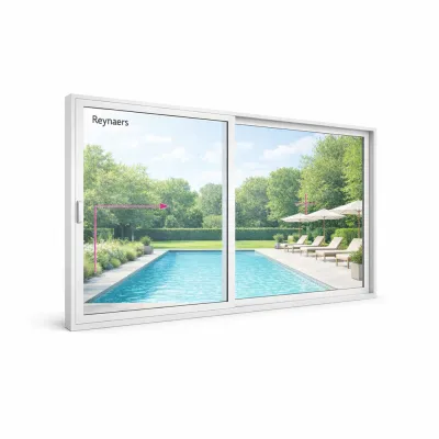 Алюминиевая параллельно раздвижная система Reynaers CS 77 с теплоизоляцией 4000*2500 мм-0