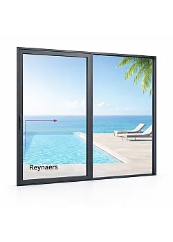 Алюминиевая параллельно раздвижная система Reynaers CS 77 с теплоизоляцией 4000*2800 мм