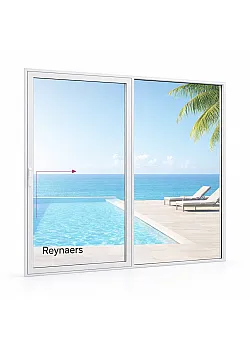 Алюминиевая параллельно раздвижная система Reynaers CS 77 с теплоизоляцией 3000*2500 мм