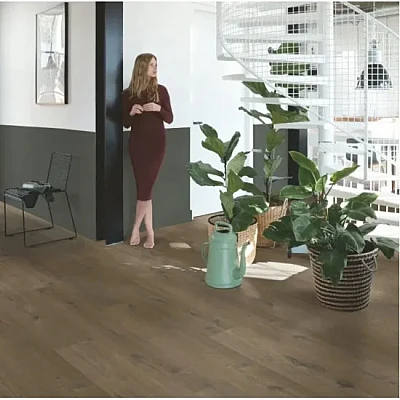 Вінілова підлога Quick Step Fuse Дуб темно-коричневий лляний SGMPC20330-1