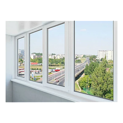 Металопластикове вікно VEKA Softline 82 чотиристулкове з двома поворотно-відкидними стулками 3100x1500 мм-3