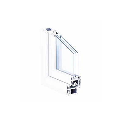 Металлопластиковое окно Kommerling 70ST plus четырехстворчатое с двумя поворотно-откидными створками 2700x1100 мм-1