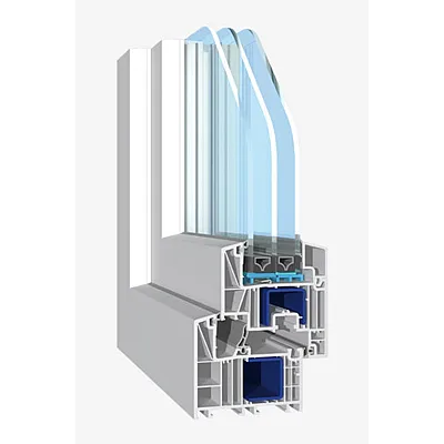 Металопластикове вікно Salamander BluEvolution 82 одностулкове поворотно-відкидне 800 x 1000 мм-1