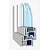 Балконный блок Salamander BluEvolution 82 с глухим окном и поворотно-откидной дверью 1800 x 2100 мм-7-thumb