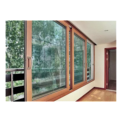 Раздвижные металлопластиковые окна WDS SL 76 1400 x 1200 мм-2