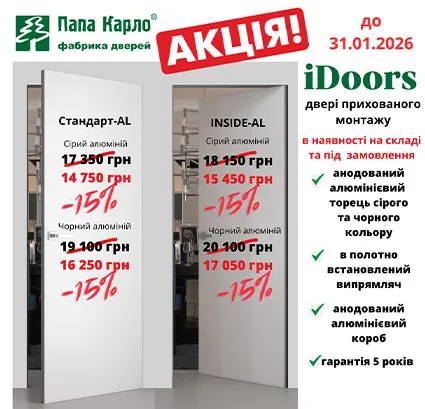 АКЦІЯ від Папа Карло до 31.01.2026