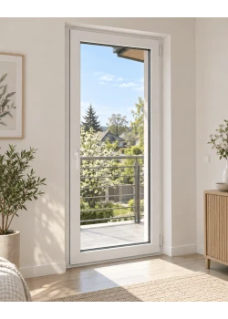 Металлопластиковые балконные двери WDS 76MD поворотно-откидное 900 x 2200 мм