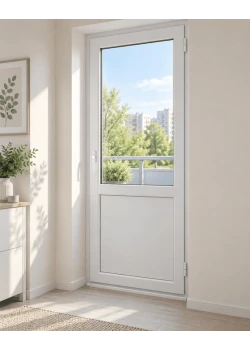Металлопластиковые балконные двери VEKA Softline 82 поворотно-откидное 900 x 2200 мм