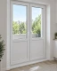 Металлопластиковые двери WDS 76 AD двустворчатые 1300 x 1900 мм