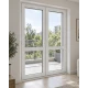 Металлопластиковые двери REHAU 60 двустворчатые 1400 x 2100 мм