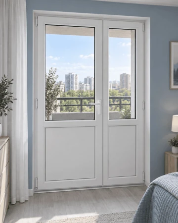 Металлопластиковые балконные двери WDS 76MD поворотно-откидное 1300 x 2000 мм