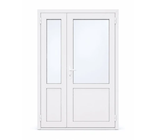 Металлопластиковые двери для технических помещений REHAU EURO 60 поворотные 1150 x 2000 мм