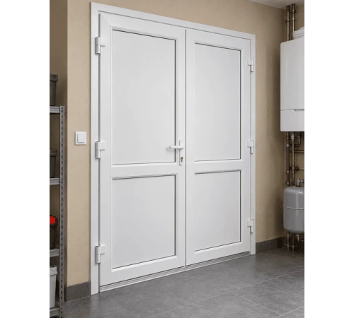 Металлопластиковые двери для технических помещений REHAU 60 поворотные 1600 x2100 мм