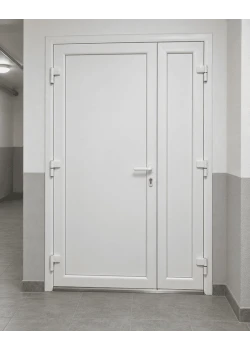 Металопластикові двері для технічних приміщень VEKA Softline 70 поворотні 1250 x 1900 мм