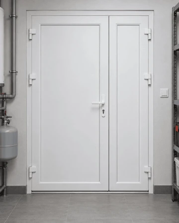 Металлопластиковые двери для технических помещений REHAU EURO 70 поворотные 1300 x 2000 мм