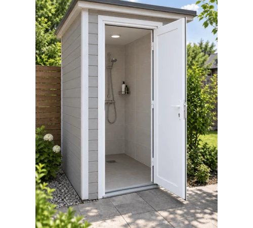 Металлопластиковые двери для технических помещений REHAU EURO 60 поворотные 900 x 2000 мм