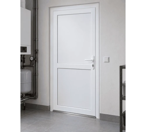 Металлопластиковые двери для технических помещений REHAU EURO 60 поворотные 700 x 2000 мм