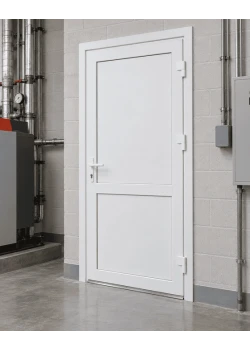 Металлопластиковые двери для технических помещений REHAU EURO 70 поворотные 950 x 2000 мм