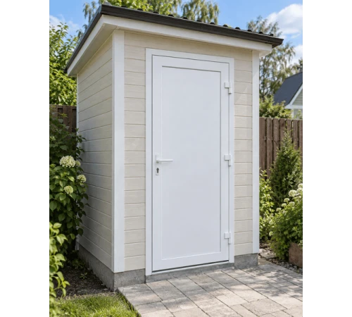 Металлопластиковые двери для технических помещений REHAU EURO 70 поворотные 750 x 2000 мм