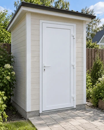 Металлопластиковые двери для технических помещений REHAU EURO 70 поворотные 750 x 2000 мм