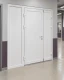 Металлопластиковые двери для технических помещений WDS 5S с фрамугой 800 x 2000 мм
