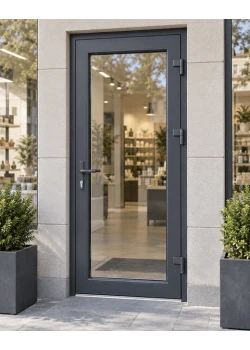 Металлопластиковые входные двери VEKA Softline 900 x 2000 мм ламинированные