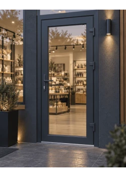Металопластикові вхідні двері VEKA Softline 82 ламіновані 850 x 1900 мм 