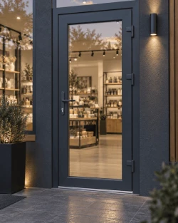 Металлопластиковые входные двери VEKA Softline 82 ламинированные 850 x 1900 мм 
