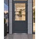 Металлопластиковые входные двери REHAU EURO 70 ламинированные 1100 x 2200 мм