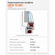 Металлопластиковое окно WDS 76MD двустворчатое с поворотно-откидной створкой 1200 x 1400 мм