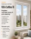 Металлопластиковое окно Veka Softline трёхстворчатое с поворотно-откидной створкой 2700x1000 мм