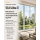 Металлопластиковое окно Veka Softline 82 четырехстворчатое с двумя поворотно-откидными створками 2900x1600 мм