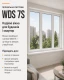 Металлопластиковое окно WDS 7S 1-створчатое поворотно-откидное ламинированное 900×1300 мм