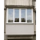 Металлопластиковое окно Veka Softline 82 четырехстворчатое с двумя поворотно-откидными створками 2900x1600 мм