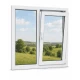 Металлопластиковое окно Veka Softline двустворчатое с поворотно-откидной створкой 1200 x 1400 мм