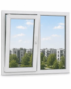 Металопластикове вікно Salamander StreamLine 76 двостулкове з поворотно-відкидною стулкою 1200 x 1400 мм