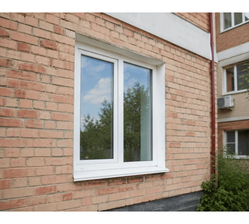 Металлопластиковое окно VEKA Proline двухстворчатое с поворотно-откидной створкой 1200 x 1200 мм