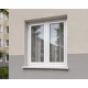 Металлопластиковое окно VEKA Proline двухстворчатое с поворотно-откидной створкой 1200 x 1200 мм