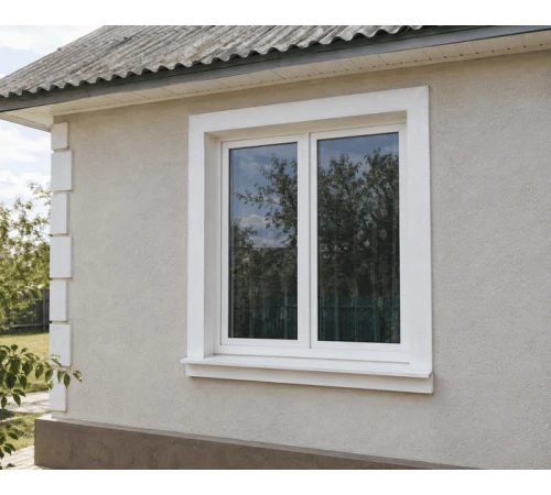 Металлопластиковое окно WDS 6S двустворчатое с поворотно-откидной створкой 1200 x 1400 мм
